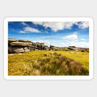 Combestone Tor, Dartmoor National Park, Devon, UK Sticker